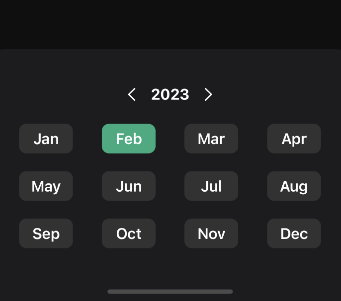 Custom swiftui date picker for month year